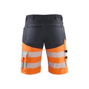 BLAKLADER - 154118119653C56 Pantalones cortos de alta visibilidad elásticos Gris medio/naranja-EAN 7330509748329 ROPA DE TRABAJO DE 2017 - Product Image 2