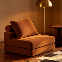 Fauteuil-lit pliant multifonctionnel compact 3 en 1 avec oreillers pour salon, chambre, salle de séjour, usage domestique