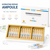 Sérum Ampoule Visage à l'Acide Hyaluronique pour Peaux Sèches/Sensibles – Soin Réparateur et Hydratant pour le Nez et les Lèvres