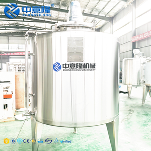 工厂价格1000升1500L 2000l 3000l 5000L 10000L加热双夹套S304不锈钢搅拌罐带搅拌器 - Product Image 1