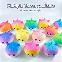 Mainan Baru Unicorn Dumpling Squishy Pereda Stres Fidget Sensorik Bentuk Kartun Lucu Bola Mainan Remas TPR untuk Kantor