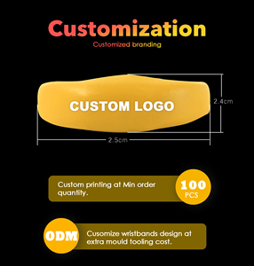 Bracelets lumineux personnalisés avec logo, bracelet en silicone LED activé par le son, s'illumine au rythme de la musique - Product Image 6
