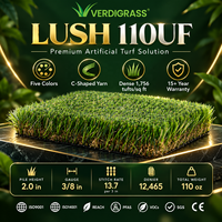Gazon paysager Verdigrass Lush 110UF avec une hauteur de poil de 2 pouces pour les jardins et les zones bordant les piscines