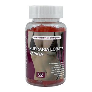 Gomitas para Aumento de Senos con 60 Pueraria Lobata y Papaya, Productos Naturales para la Salud, Suministro de Fábrica con Marca Privada OEM/ODM - Product Image 1