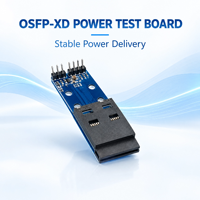 Vérifications de la puissance des émetteurs-récepteurs optiques 1600G en laboratoire R&D via la carte de test de puissance OSFP-XD I2C 3.3V DC 2A