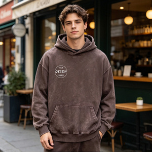 Garantie de qualité, sweats à capuche pour femmes en coton lourd délavé à l'acide, vente en gros - Product Image 1