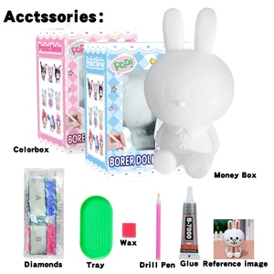 ตุ๊กตา<span class=keywords><strong>เจ้า</strong></span><span class=keywords><strong>หญิง</strong></span>ประดับ<span class=keywords><strong>เพชร</strong></span>รูปปราสาทอุปกรณ์ศิลปะทำมือรูปการ์ตูนแบบทำมือติดเพชร - Product Image 5