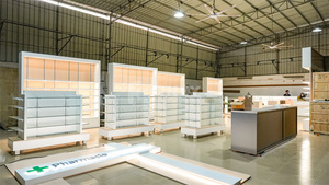 Exhibición de la tienda minorista Farmacia Diseño interior Estantes de exhibición de madera Estantes de la tienda para farmacia - Product Image 4