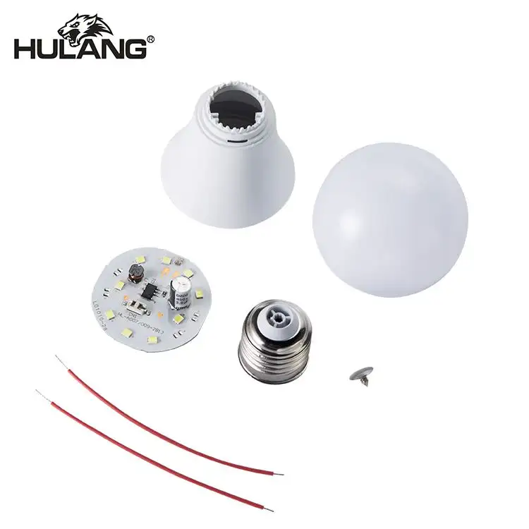 Led Bulb Parts Raw Material 9W Driver B22 Base Parts Raw Material 18W High Quality Housing Light Led Bulb Skd