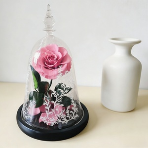 <span class=keywords><strong>Cloche</strong></span> en verre 18x30cm avec <span class=keywords><strong>rose</strong></span> éternelle gravée sous <span class=keywords><strong>cloche</strong></span> <span class=keywords><strong>et</strong></span> base noire, <span class=keywords><strong>rose</strong></span> rouge, cadeau pour <span class=keywords><strong>la</strong></span> Saint-Valentin, Noël - Product Image 4