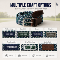 Ceinture de golf tressée personnalisée couleur équipe pour événements de club de golf Commandes OEM Fournisseur en gros