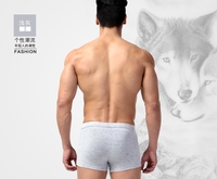 3D 인쇄 늑대 머리 남성 속옷 여름 남성 중반 허리 모달 재미 팬티 속옷 복서 팬티 남성용