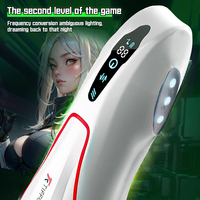 AOLAN Erwachsenen-Masturbator, Vollständig Wasserdicht, LCD-Display, 9 Vibrations-/9 Saugmodi, Rotierend, Stoßend, Automatischer Masturbationsbecher für Männer