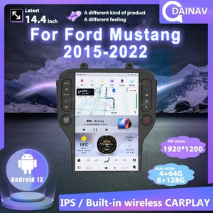 Autoradio 14,4 pouces pour Ford Mustang 2015-2022, Android 13, écran vertical, navigation GPS, système multimédia, lecteur DVD, 4G - Product Image 3
