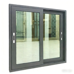 Fenêtres coulissantes horizontales en aluminium à double vitrage, design européen moderne pour <span class=keywords><strong>cuisine</strong></span> - Product Image 2