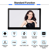 15.6 İnç Wifi Android Dijital Tabela Çok Fonksiyonlu LCD Reklam Video Oynatıcısı CMS Yazılımıyla