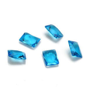 Pietra Sintetica in Vetro Taglio Principessa Colore Blu <span class=keywords><strong>Mare</strong></span> Scuro in Vendita - Product Image 3