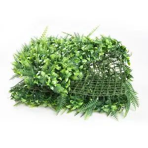 ZC foglie artificiali di alta qualità per parete verde artificiale foglie di erba parete foglie di erba