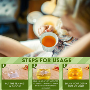 Zertifizierter Bio 14-Tage-<span class=keywords><strong>Detox</strong></span>-Schlankheitstee für Erwachsene Großpackung Gewichtsverlust Fettarm - Product Image 5