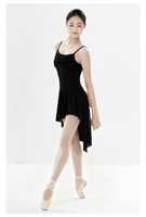 D034046 Dttrol Jupe en maille irrégulière violette et noire pour la formation au ballet classique, en Spandex et Nylon