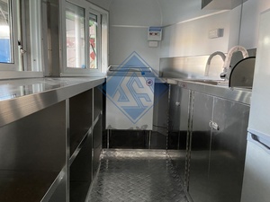 Fabrication en usine de crème glacée à bon prix avec équipement entièrement de cuisine nouvellement conçu 350CM Horse Cart Food Trailer Truck - Product Image 2