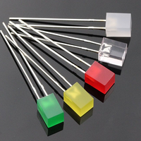 Diode LED carrée transparente 2*3*4mm sans rebord, angle de vision 120°, 3000K-5000K, IRC 80, dimmable