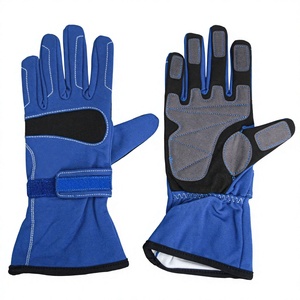 Gants de course unisexes résistants à l'usure, antidérapants, avec revêtement en PU, design à panneaux rouge et noir, pour le motocross et l'utilisation en extérieur - Product Image 5