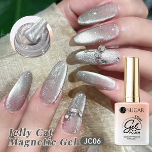 UR SUGAR 15ml Sheer Nude Nouveau Gel Effet Œil de Chat 2026 OEM Usine Paillettes Scintillantes Gel UV Magnétique Effet Gelée <span class=keywords><strong>Vernis</strong></span> à Ongles Nail Art - Product Image 6