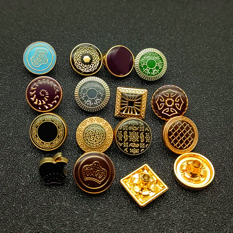 12mm Round Zinc Alloy Plating Washable