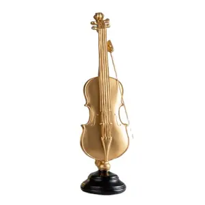 Moderne Hars Viool Model Woondecoratie Nordic Muziek Beeldje Saxofoon Standbeeld Art Sculptuur Bureau Decoratieve Accessorie