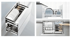 Appartamento 304 in acciaio inox moderno armadio da cucina Zero formaldeide armadio con lavello accessorio per le famiglie - Product Image 5