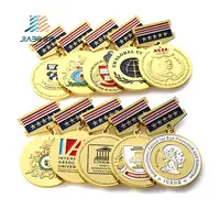 제조 업체 사용자 정의 메달라 다이 캐스트 금속 배지 3D 전쟁 미국 군사 메달 및 수상 메달 명예 리본