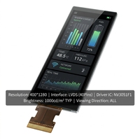 Modul LCD Bar IPS 7.8 Inci 400*1280 40Pin LVDS NV3051F1 1000Nits Dapat Dibaca di Bawah Sinar Matahari Lampu Latar LED Edge-Lit 60Hz HMI Industri