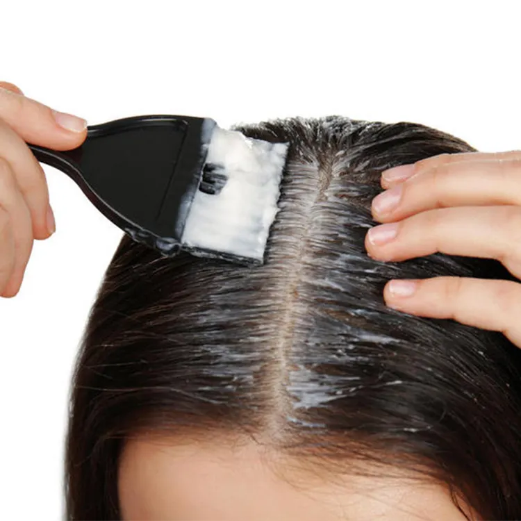 Couleur de cheveux permanente naturet sans ammoniaque, végétalien sans cruauté jusqu'à 100%, couverture grise, teinture pour cheveux
