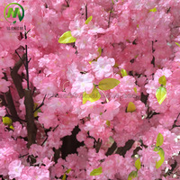 Nouveau Best-Seller Arbre de Cerisier Japonais Sakura Personnalisé Rose Arbre Fleuri Artificiel Décoration Mariage Maison