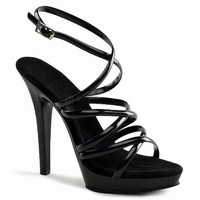 Chaussures de pole dance à talons hauts transparents Bride 13cm, talons fins de gladiateur, chaussures de club, chaussures de strip-tease, talons de plateforme, grande taille