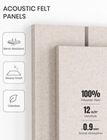 Panneaux acoustiques PET à rainures linéaires, décoration murale moderne et écologique pour hôtels, écoles, chambres, avec solutions de design graphique
