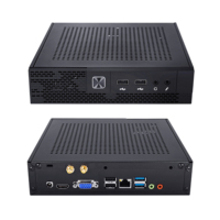PC Desktop Embedded dengan kipas I5 14500 14 Core LAN+COM Mini Komputer 2DDR4 M.2 SATA/NVME 6USB Mini pc Linux/Ubuntu/Win10/11