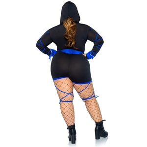 Disfraz <span class=keywords><strong>de</strong></span> Dragón <span class=keywords><strong>Ninja</strong></span> para <span class=keywords><strong>Mujer</strong></span> <span class=keywords><strong>de</strong></span> Halloween con Mono con Capucha, Cinturón, Máscara Facial, Disfraces <span class=keywords><strong>de</strong></span> TV y Películas - Product Image 4