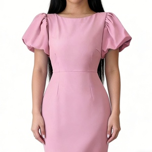 Vestidos de Moda para Mujer con Cuello Redondo, Manga Farol, Volantes, Elegantes y Sensuales, Estilo Cola de Pez - Product Image 4