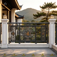 Système de balustrade en alliage d'aluminium antirouille, finition thermolaquée, durable, écologique, barrière de sécurité pour balcon extérieur et escalier, résistant aux UV