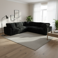Komprimiertes Sofa-Set, Italienisches Ecksofa, Vakuum-Sofa auf Lager, Komfortables Flauschiges Wohnzimmermöbel