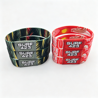 Bracelets promotionnels personnalisés en polyester extensible, imprimés par transfert thermique, imitation tissée antique, avec logo sur mesure pour événements