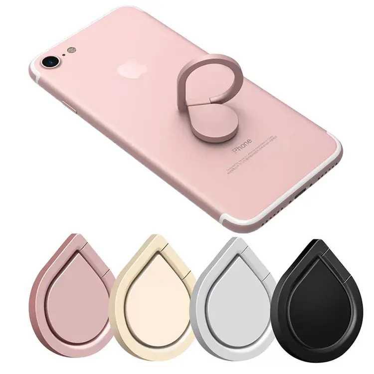 Water Drop Shape 360 Rotation Mobile Phone Holder Ring For Iphone Ring Holder