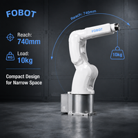 Bras robotique FOBOT à 6 axes, haute précision ±0,02 mm, idéal pour la manutention de composants électroniques et les tests 3C – Vente directe usine