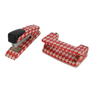 Portable petit bureau et école papeterie ensembles d'outils de reliure livre papier et livret <span class=keywords><strong>agrafeuse</strong></span> trou poinçon Machine - Product Image 2