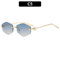 7824 Lunettes de soleil tendance à monture intégrale et bords coupés en forme de diamant, pour hommes et femmes, personnalisées, protection UV400, classiques et universelles