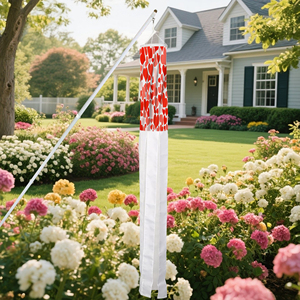 Décoration de jardin personnalisée pour la Saint-Valentin : Chaussettes à vent imprimées numériquement pour la cour, le jardin et la véranda - Product Image 6