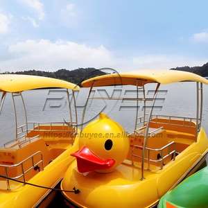 Bateau de loisirs à pédale en fibre de verre, grand canard jaune, vente en gros d'usine, <span class=keywords><strong>prix</strong></span> d'usine, - Product Image 3