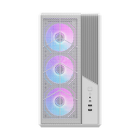 Gabinetes de Computadora al por Mayor OEM ATX MATX ITX, Gabinete para Juegos de PC de Escritorio con Ventilador 235AX Blanco, Caja para PC